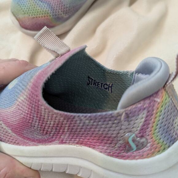 4/$20 Skechers Kids Ultra Flex 2.0 Swirlology Pastel Slip On Sneakers Size 10 - Picture 8 of 10